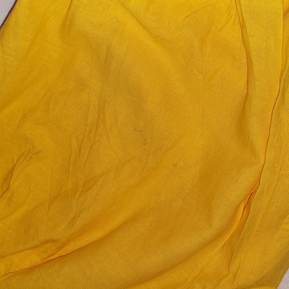Farm Rio Yellow Off The Shoulder Knotted Cut Out Maxi Dress Sz M - Picture 12 of 14